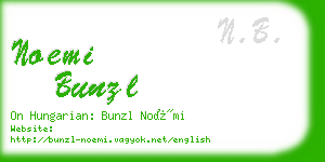 noemi bunzl business card